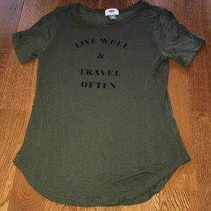 Old Navy, Army Green Top, XS, Like New